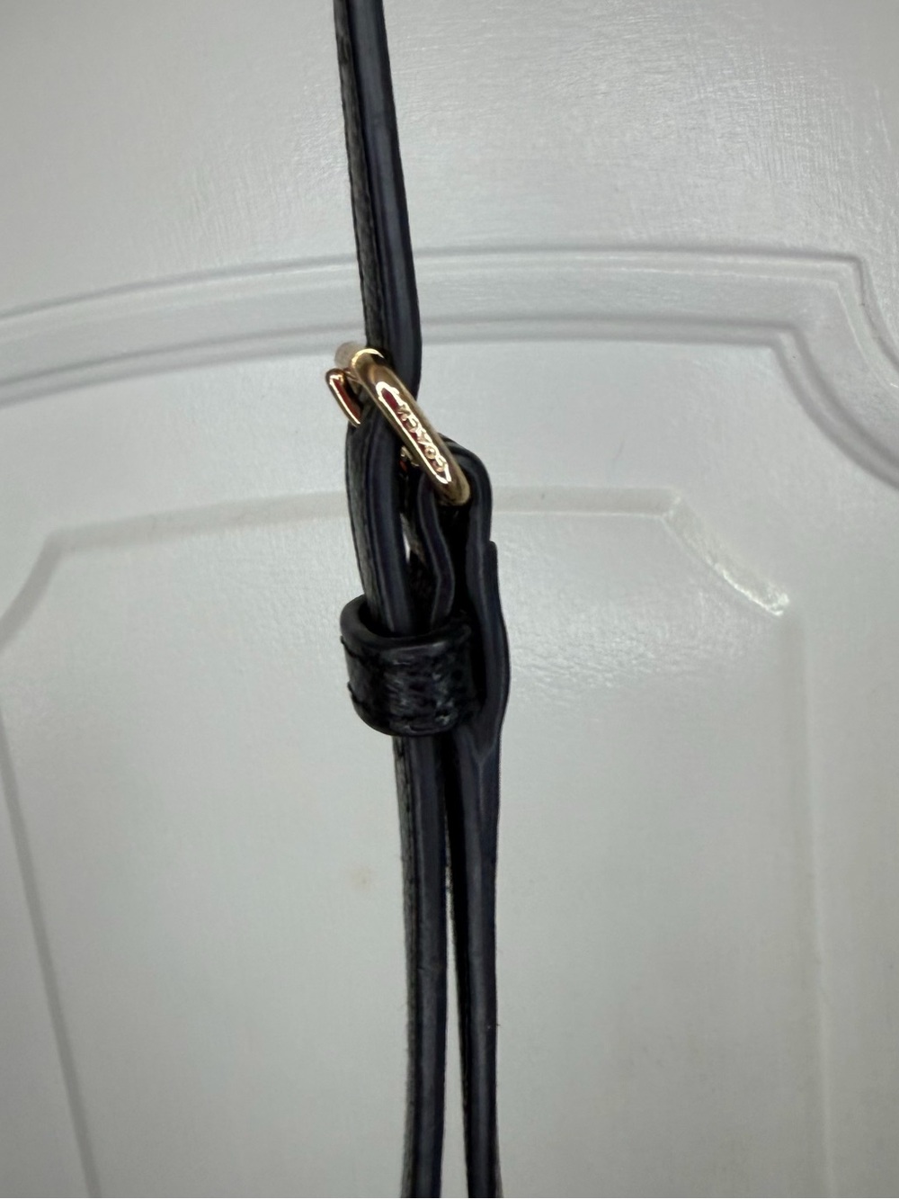 Coach Black Bag with Gold Plaque - Picture 5 of 5